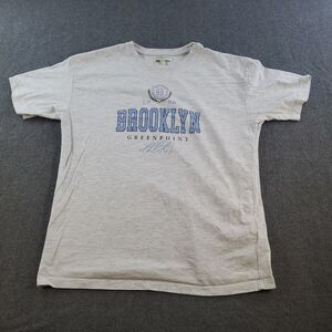 Brave Soul London t-shirt Greenpoint New York T-Shirt Brooklyn Size Large gray